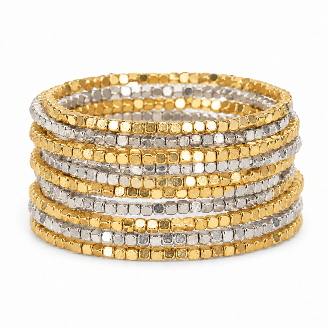 Set of 15 Beaded Bracelets