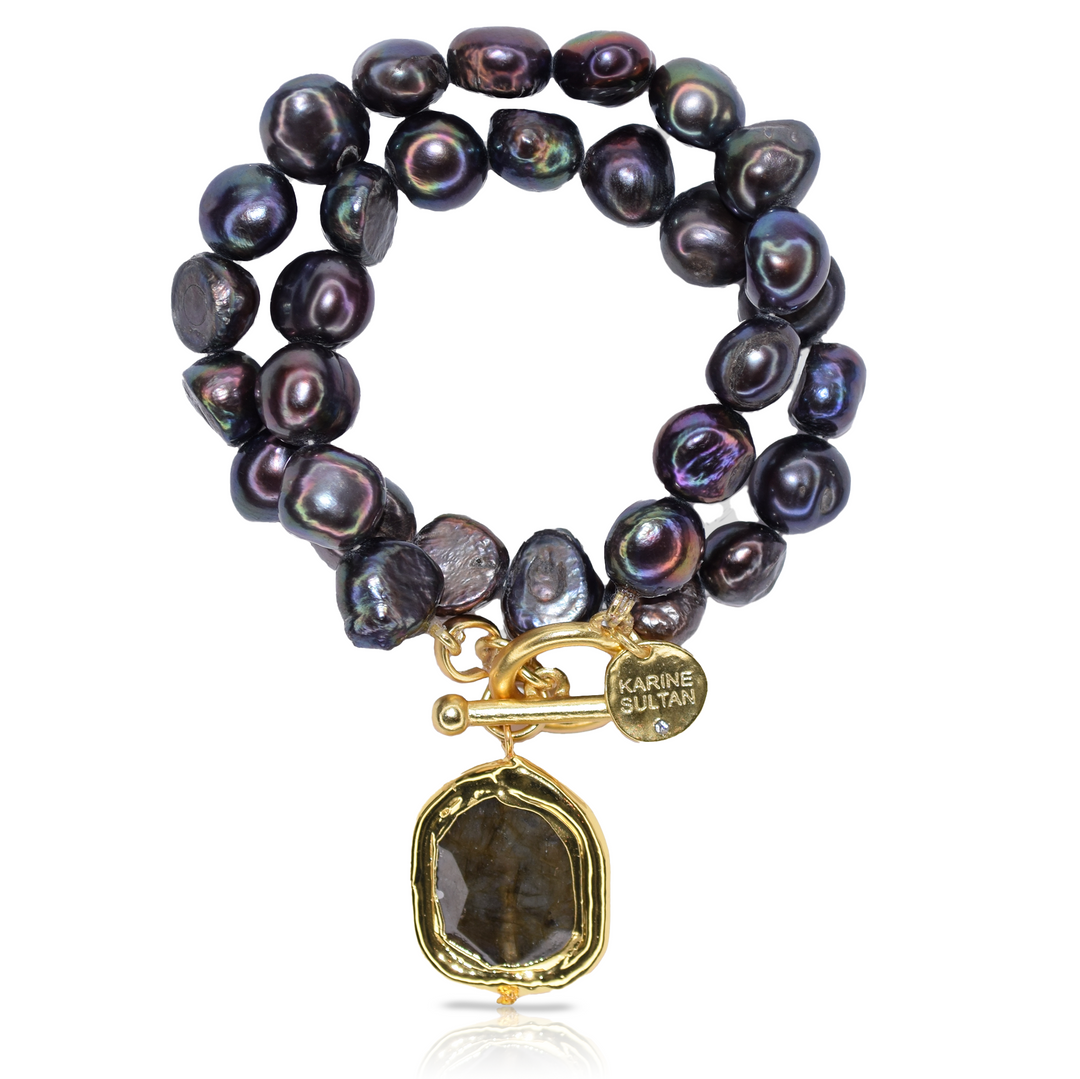 Lapland Peacock pearls Bracelet