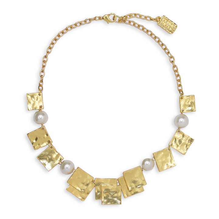 Overlap square collar necklace - Karine Sultan