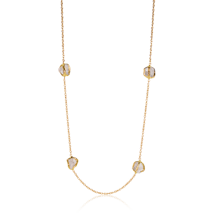 Quartz Station Necklace