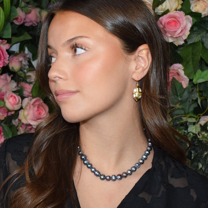 Peacock Pearl Strand Necklace