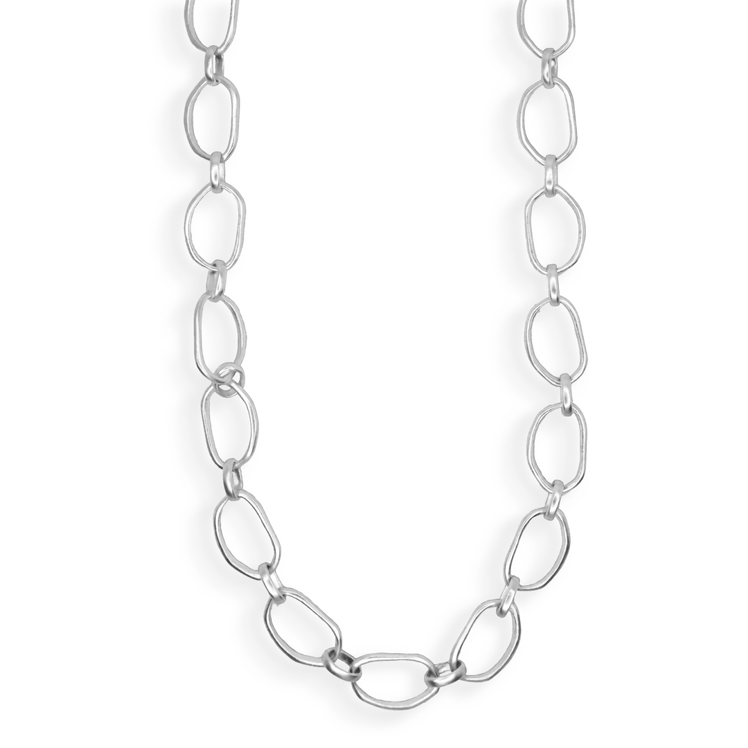 Irregular Link Long Chain Necklace - Gold / Silver – Karine Sultan Irregular Link Long Chain Necklace - Gold / Silver – Karine Sultan