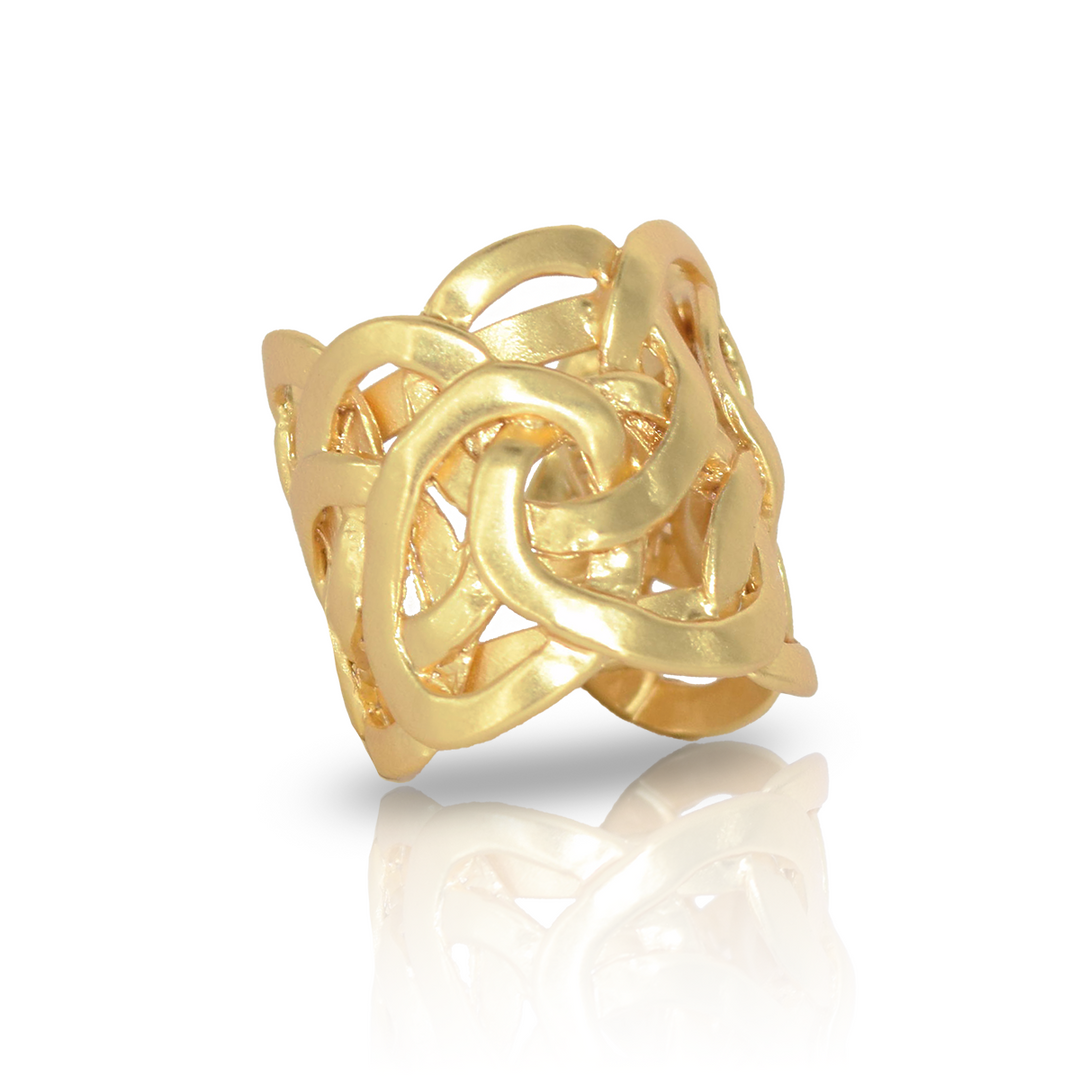 Oversize overlap ring - Karine Sultan