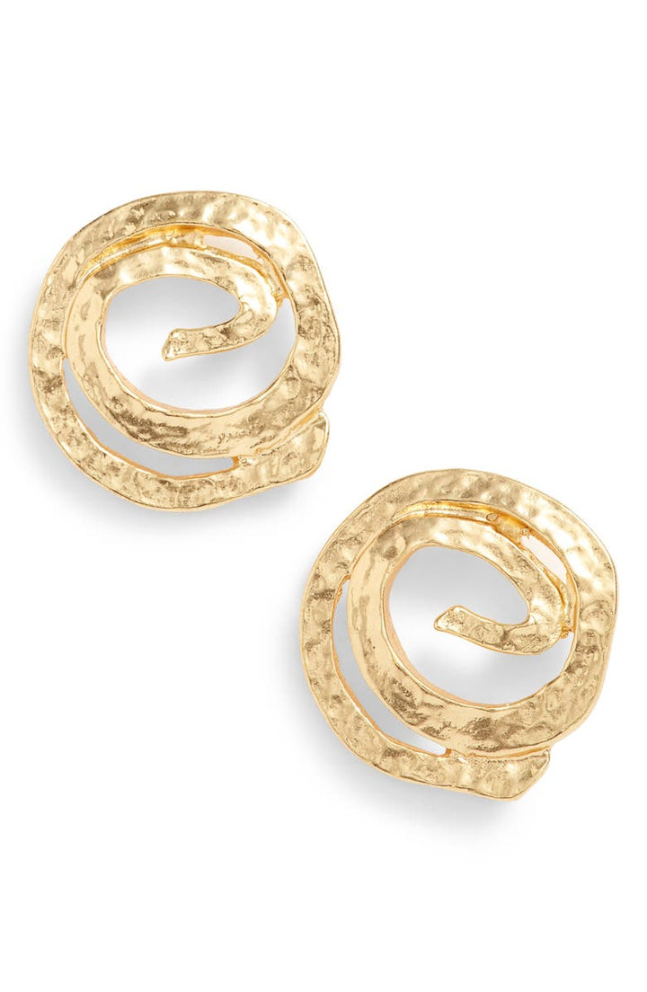 Swirl stud earrings - Karine Sultan