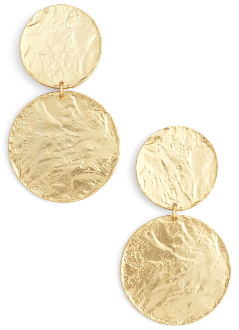 Large disc statement earrings - Karine Sultan