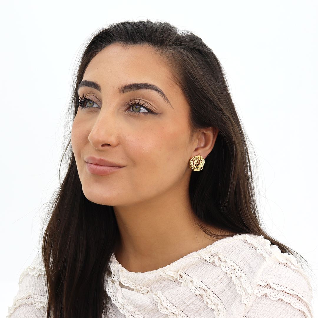 Rose Stud Earrings