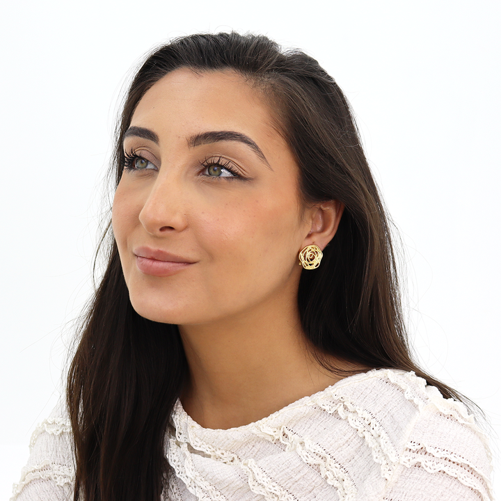 Rose Stud Earrings