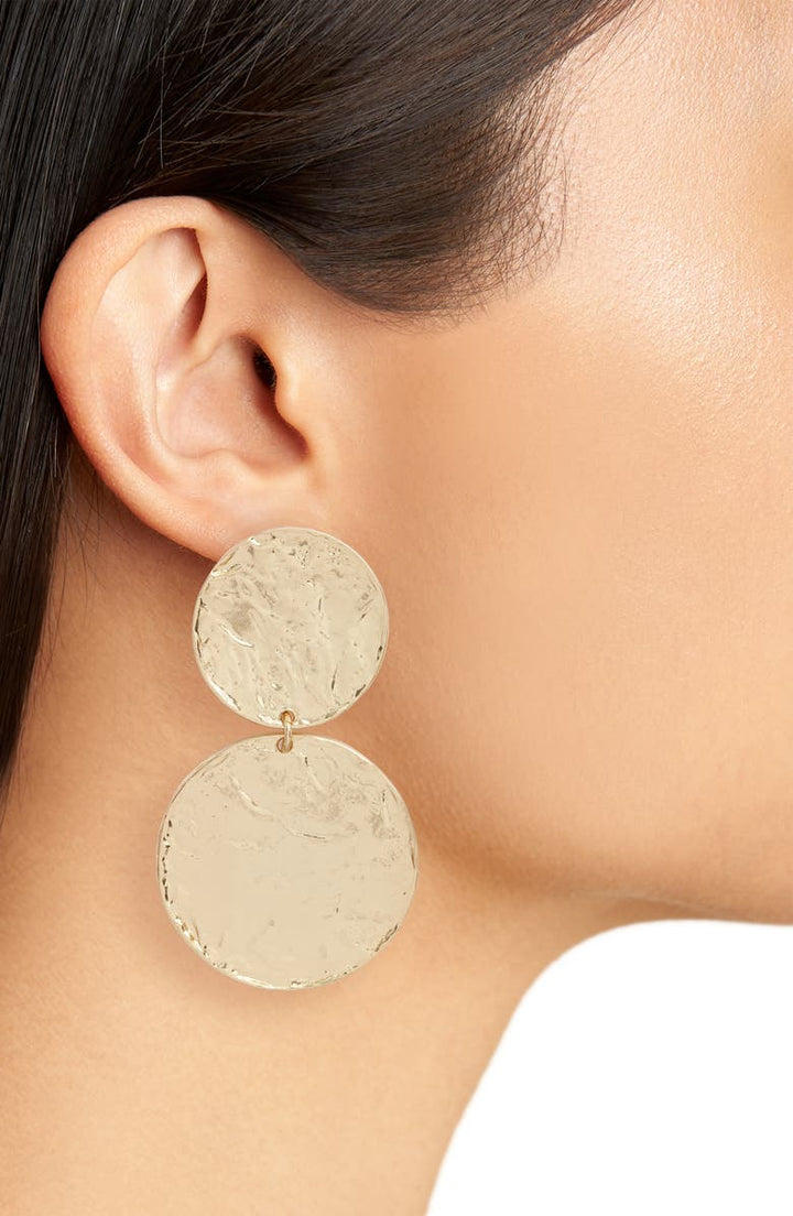 Large disc statement earrings - Karine Sultan