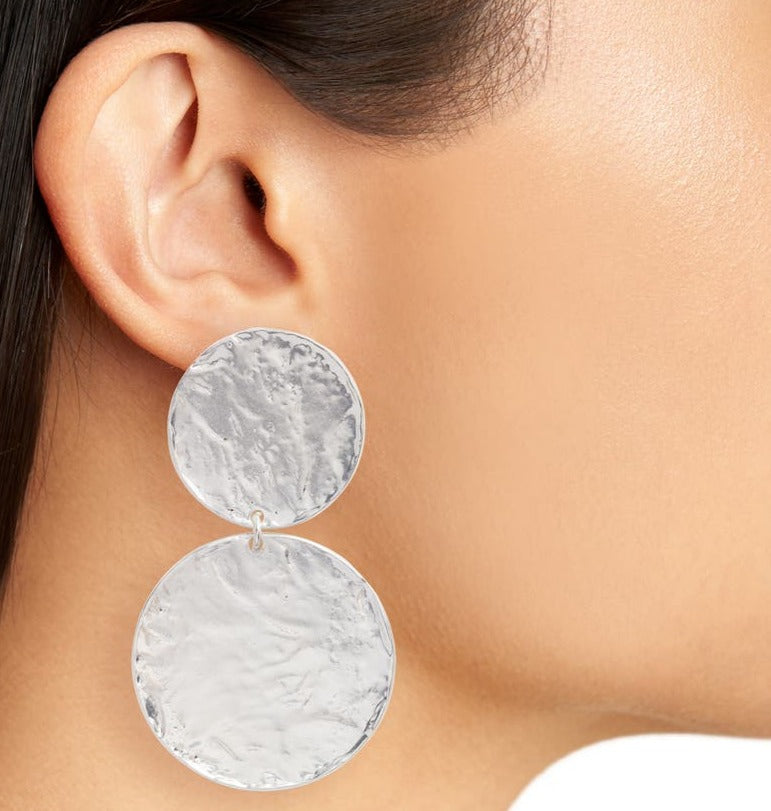 Large disc statement earrings - Karine Sultan
