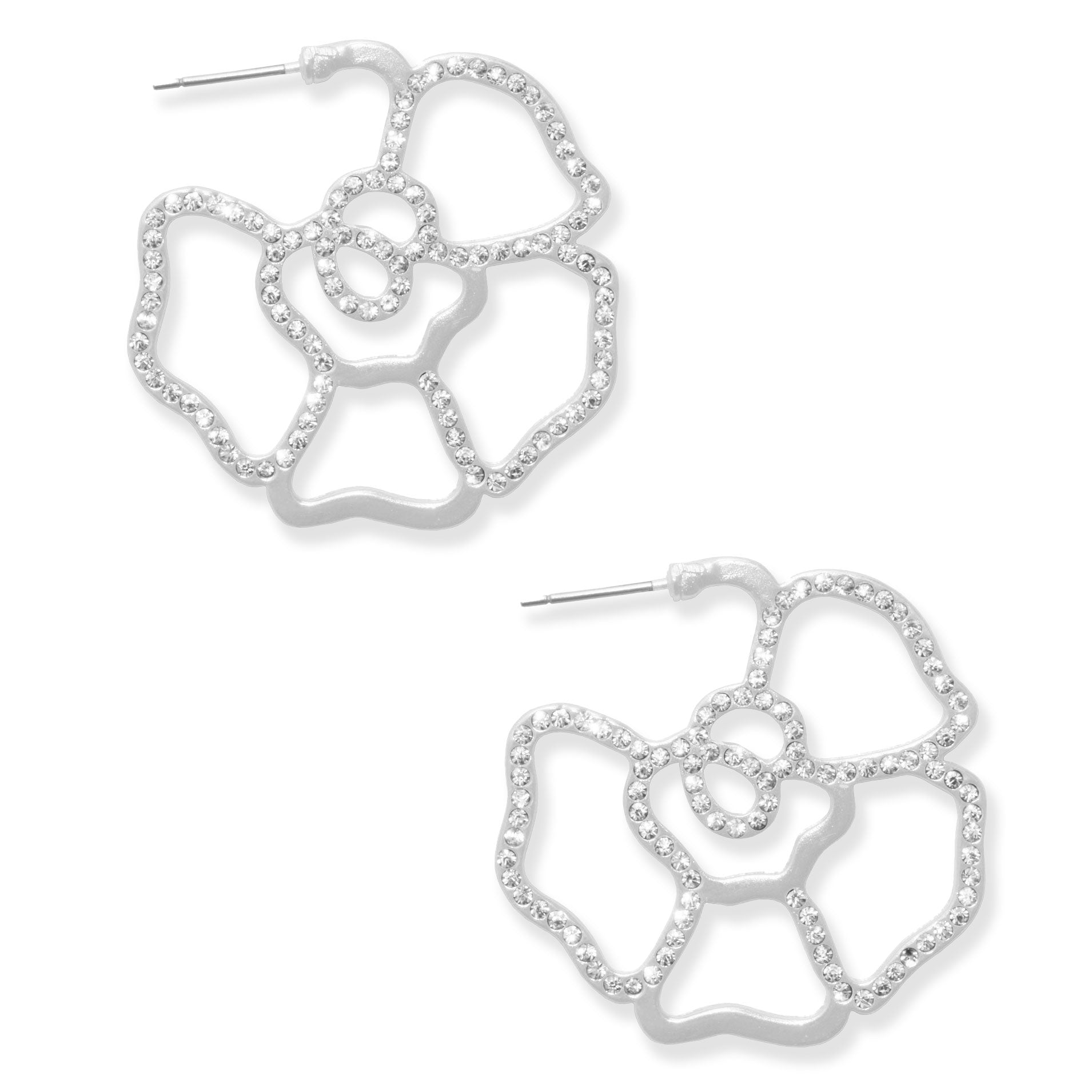Roses crystal earrings
