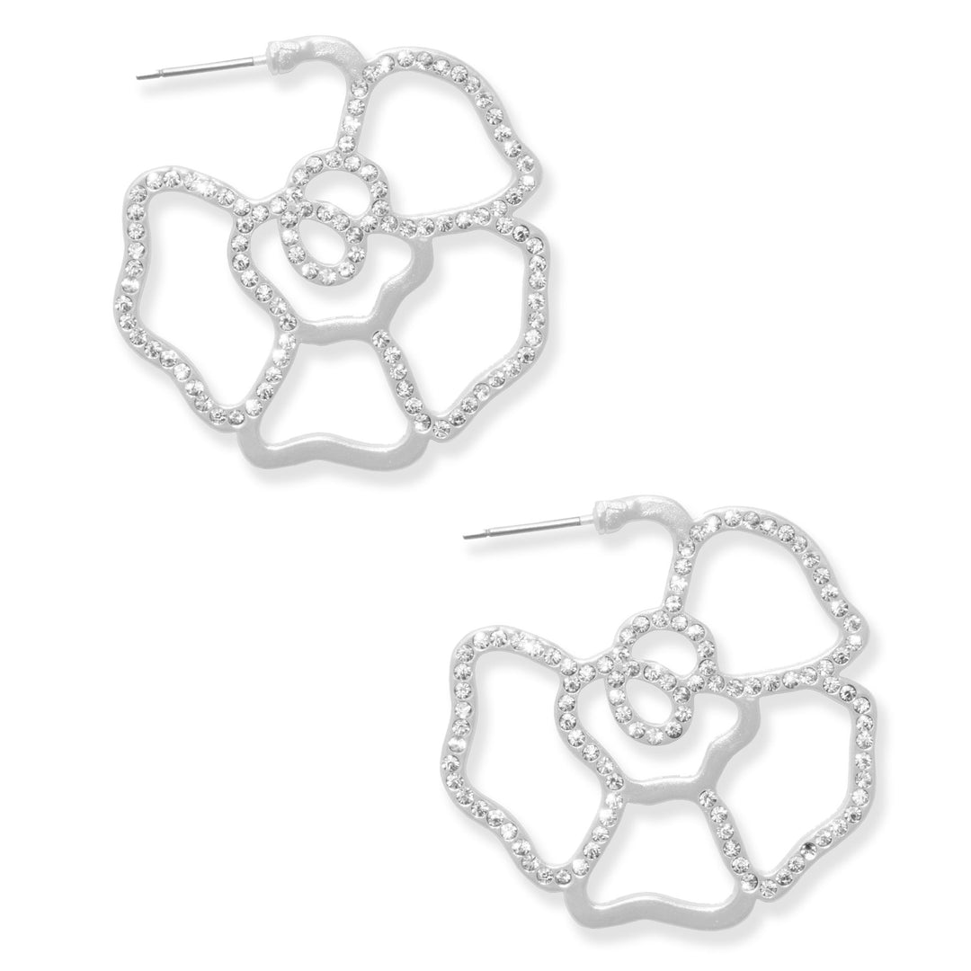 Roses Crystal Earrings - Karine Sultan
