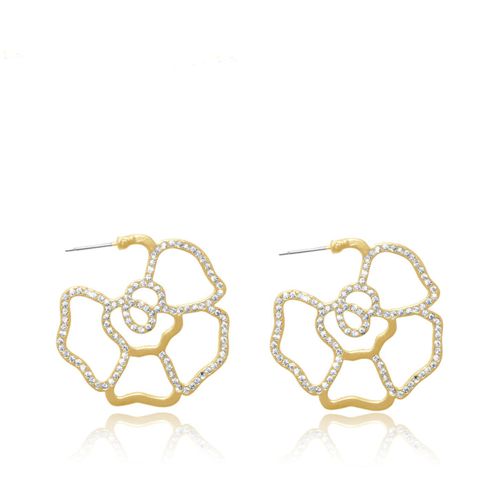 Roses Crystal Earrings - Karine Sultan