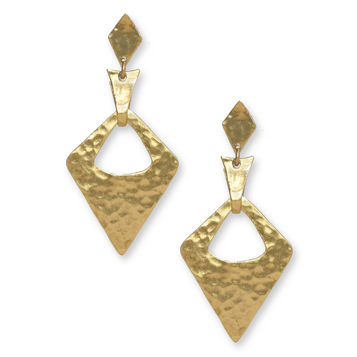 Antique arrowhead earrings