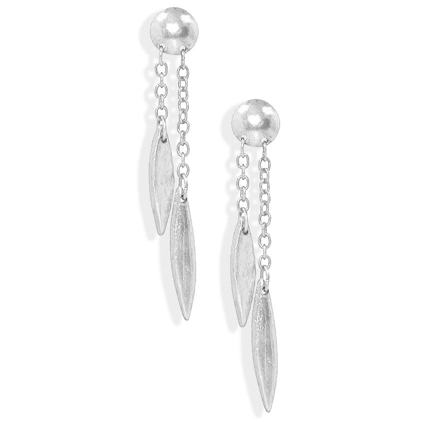 Feather dangle earrings - Karine Sultan