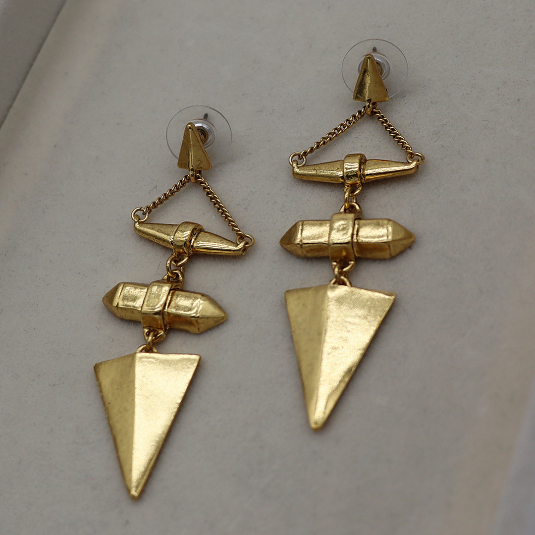 Antique Arrow Drop Earrings - Karine Sultan