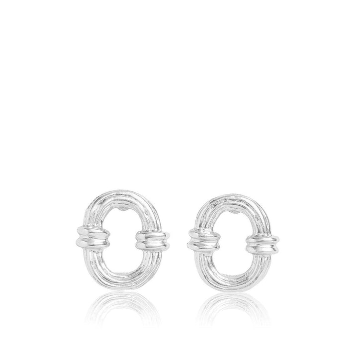 Hollow Frame Stud Earrings - Karine Sultan