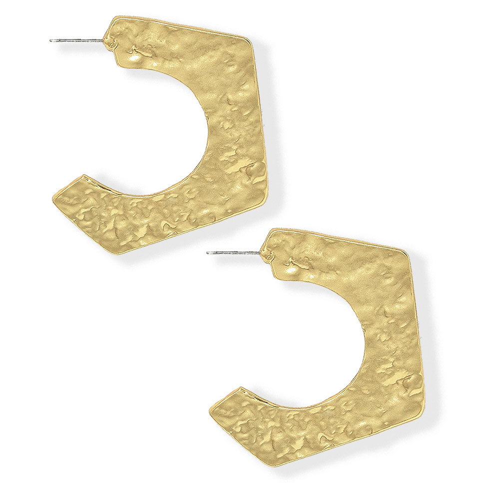 Hexagon flat hoop - Karine Sultan
