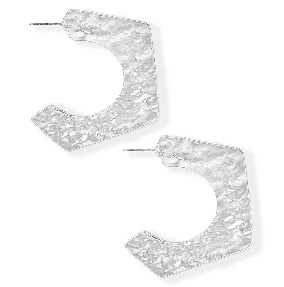 Hexagon flat hoop - Karine Sultan