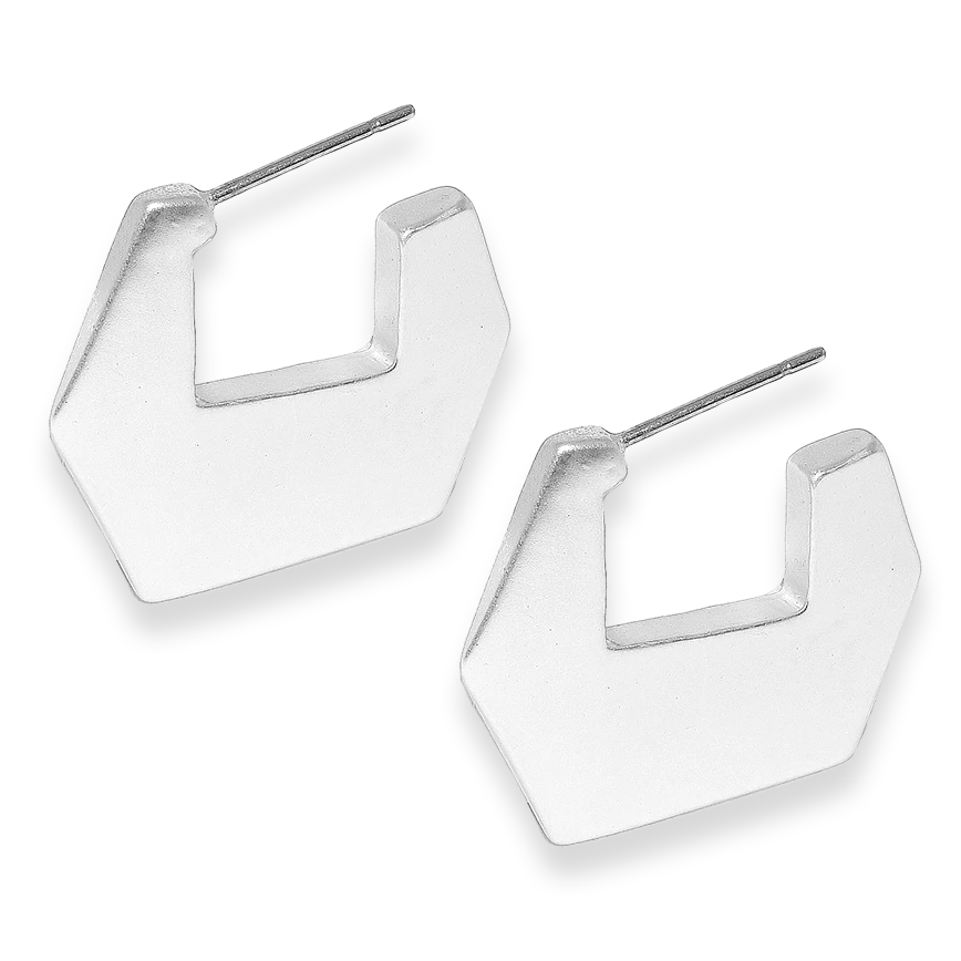 Pentagon huggie hoop - Karine Sultan