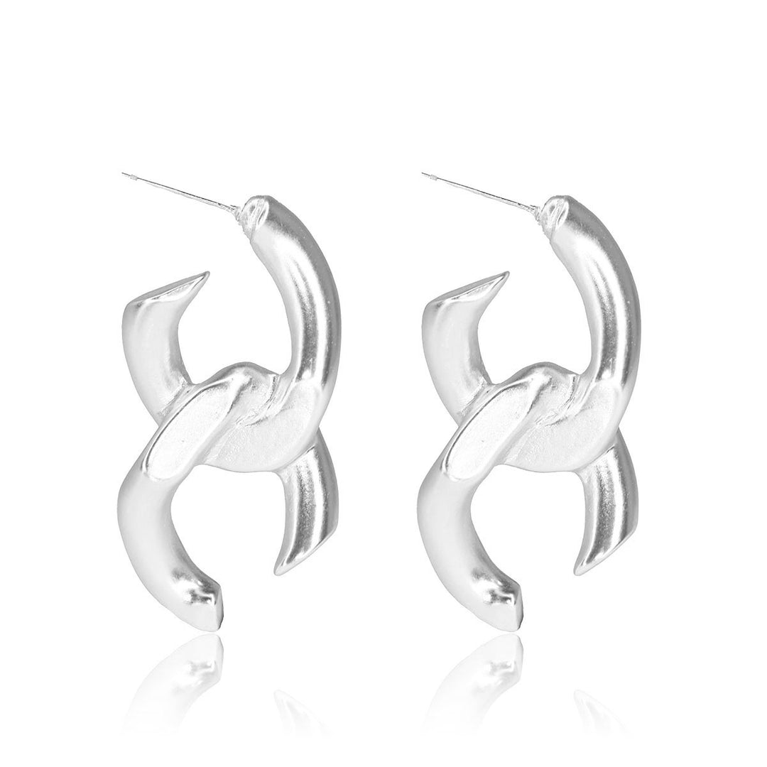 Chunky Curb Link Earrings - Karine Sultan