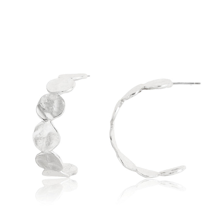 Mini Coin Hoop Earrings - Karine Sultan