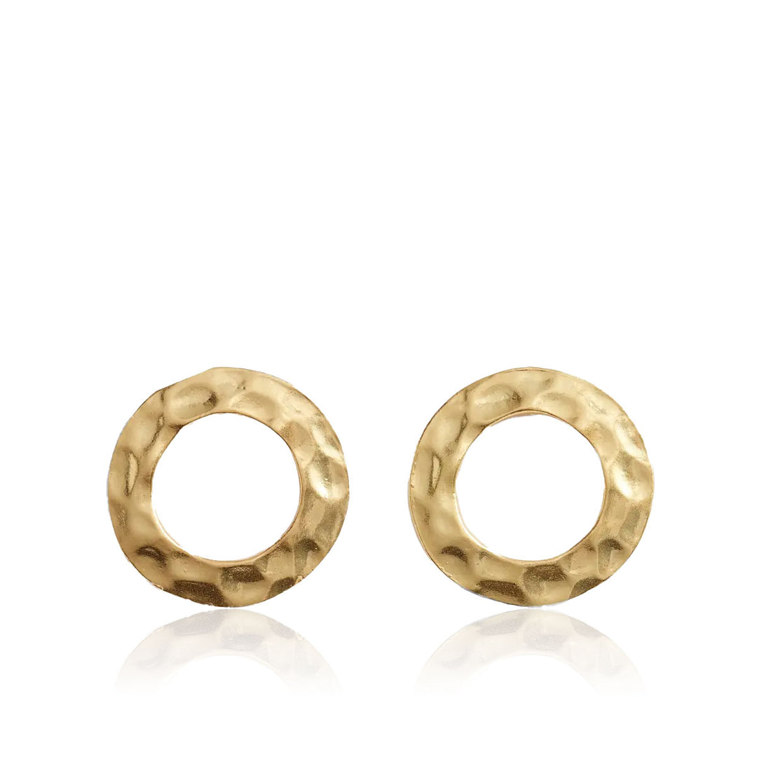 Large circle stud earrings - Karine Sultan
