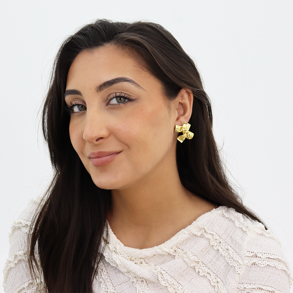 Twisted Bow Earrings - Karine Sultan
