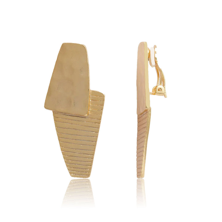 Overlap clip-on earrings - Karine Sultan