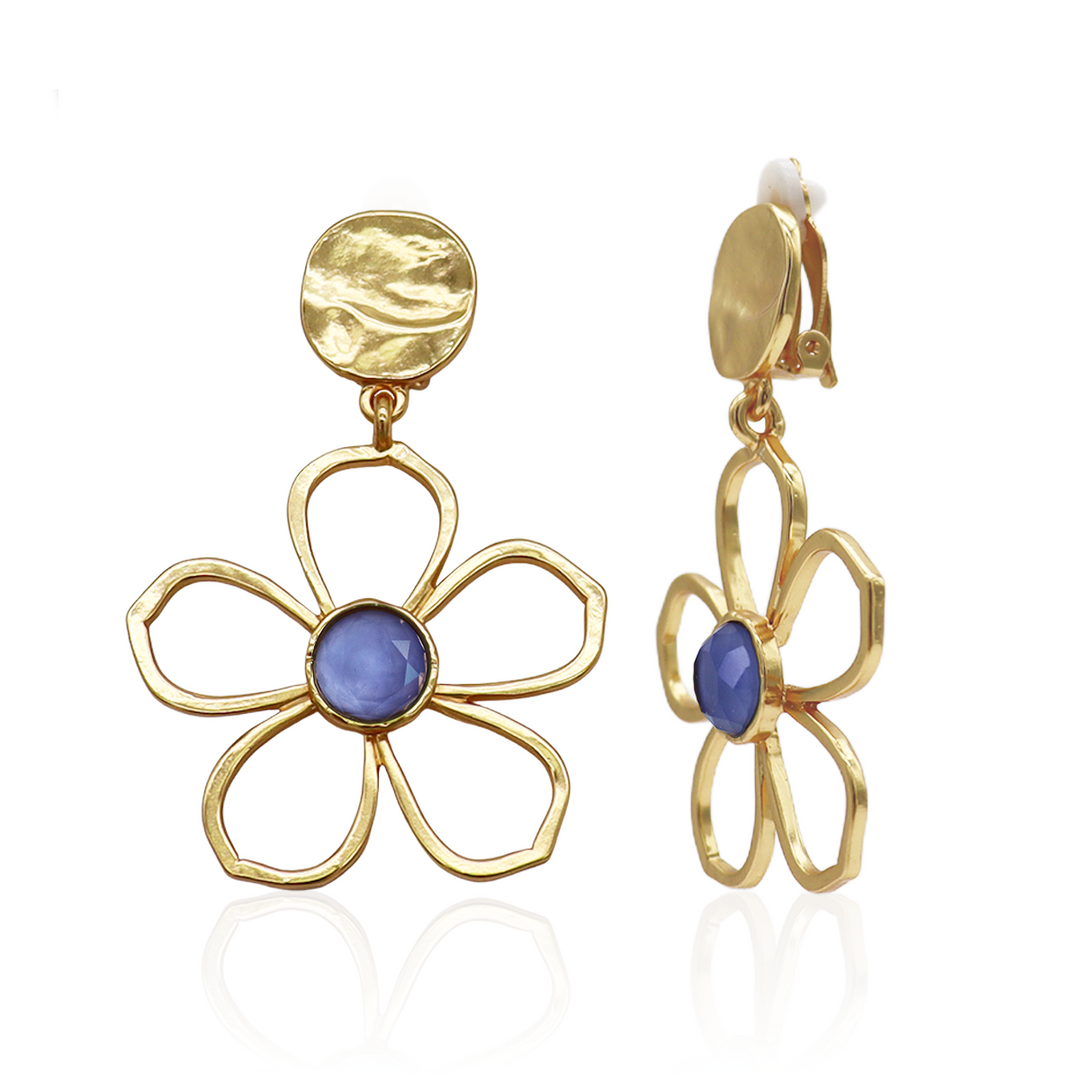 Bloom Drop Clip-on Earrings