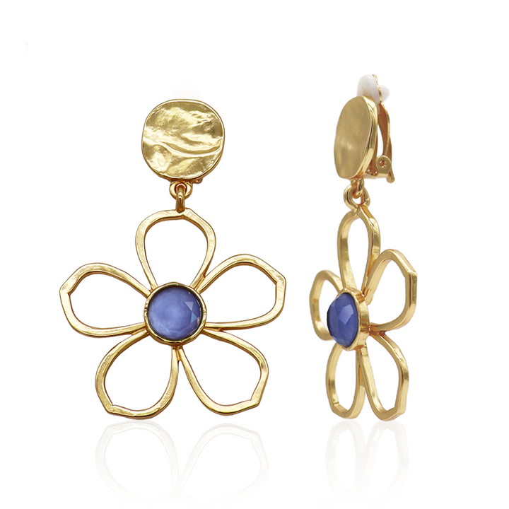 Bloom Drop Clip-on Earrings
