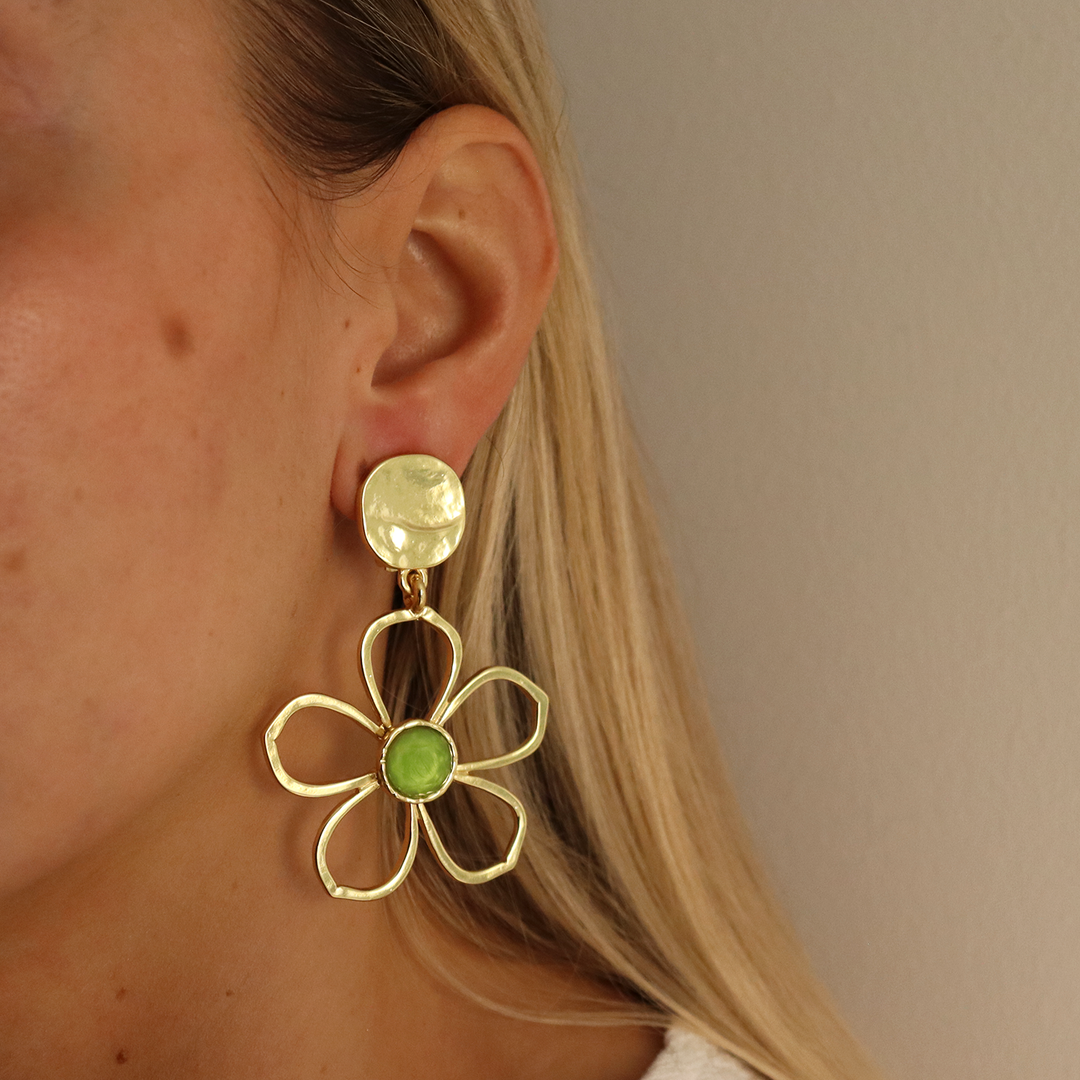 Bloom Drop Clip-on Earrings