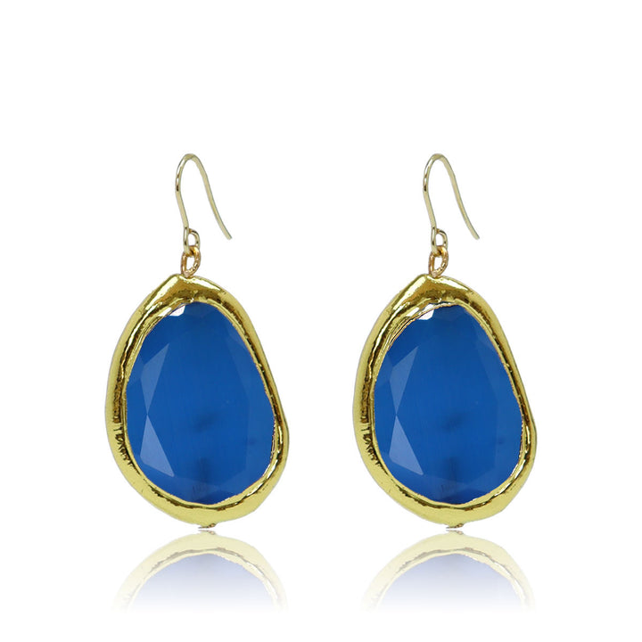 Vivid Gems Simple Earrings