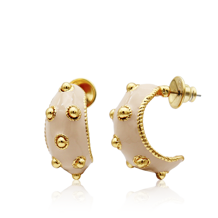 Milky Dots Hoops