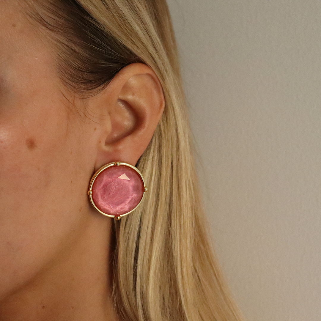 Cabochon Clip-On Earrings