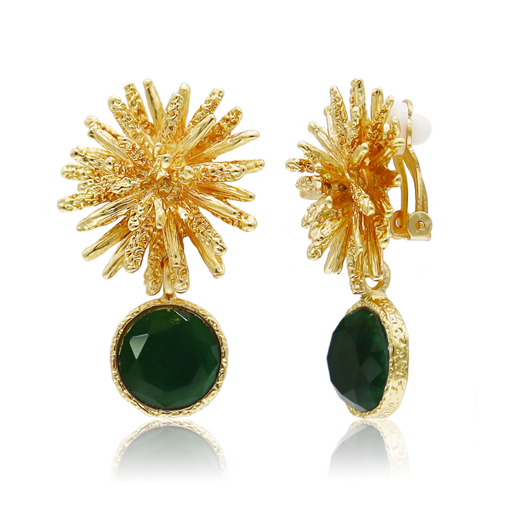 Starburst x Gem Clip-on Earrings