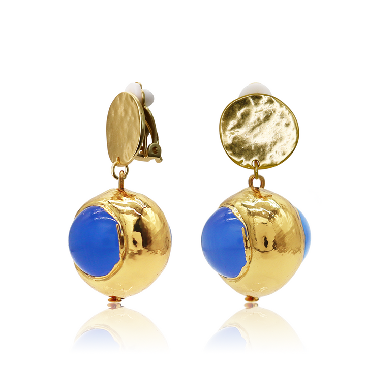 Ocean Orb Clip-on Earrings