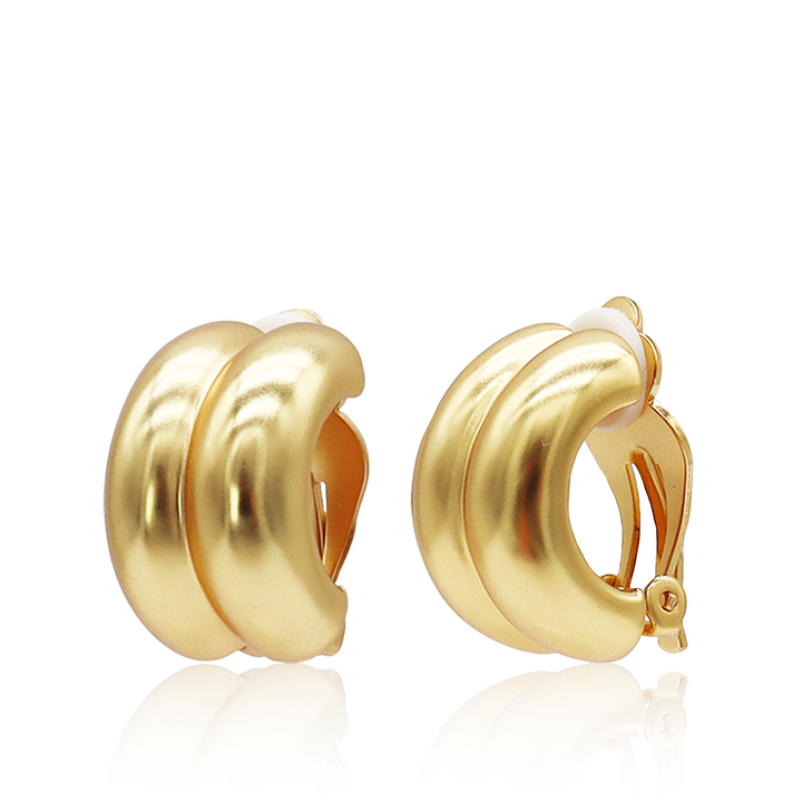 Double Curve Clip-On Earrings