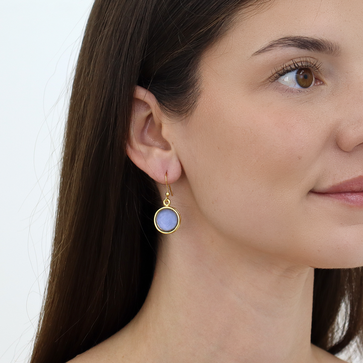 Cabochon Dangle Earrings