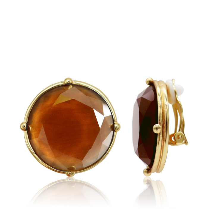cabochon-clip-on-earrings-espresso-front
