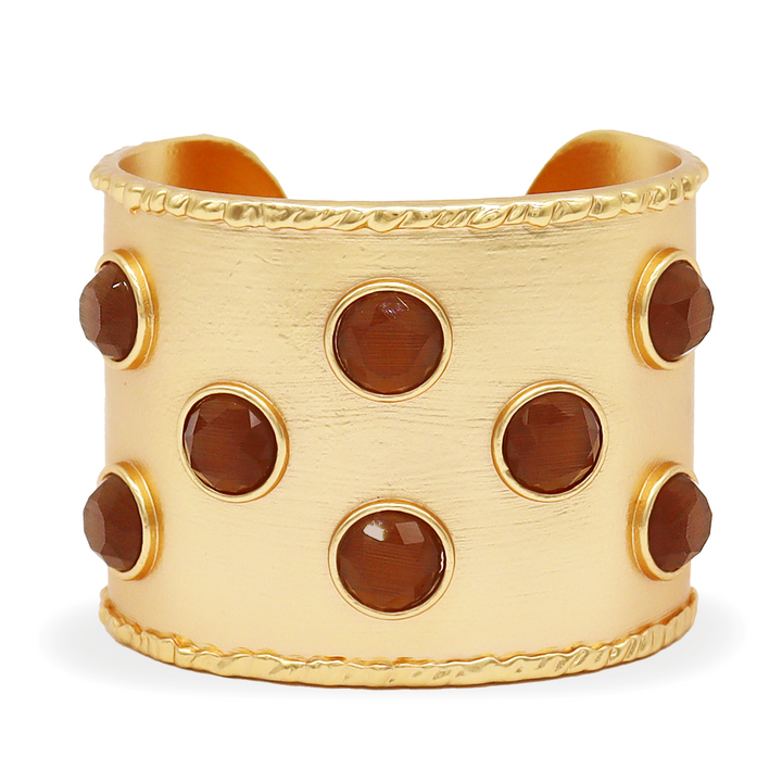 Cabochon Inlay Cuff