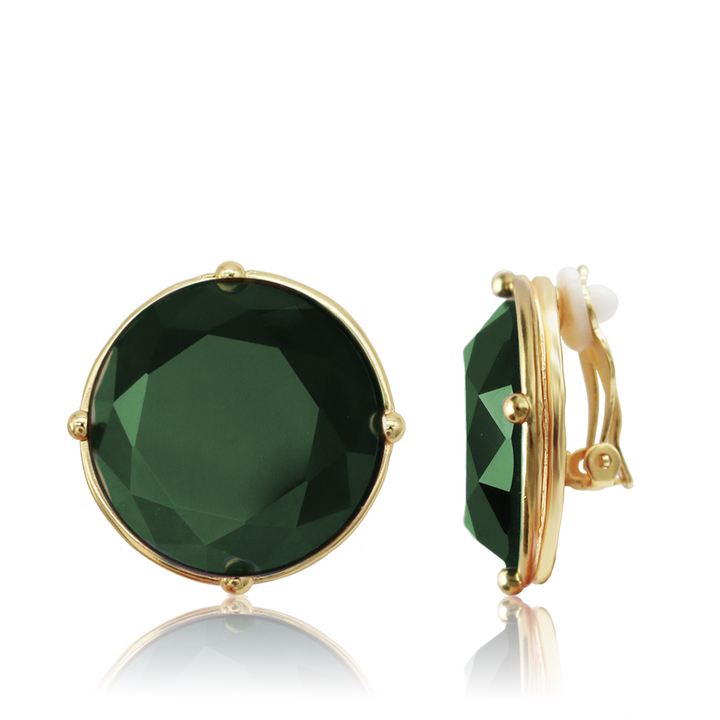 Cabochon Clip-On Earrings