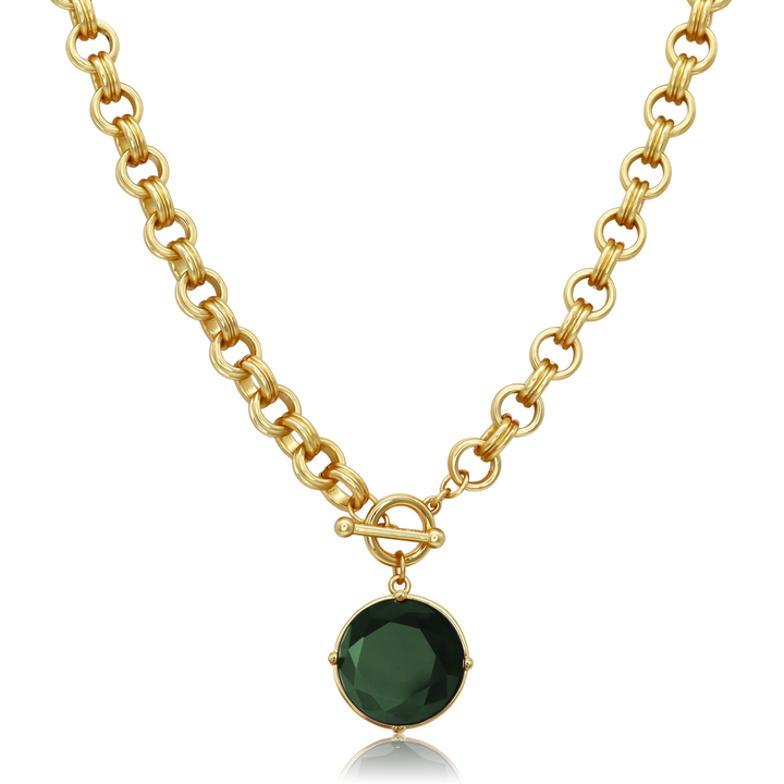 Cabochon Pendant Necklace