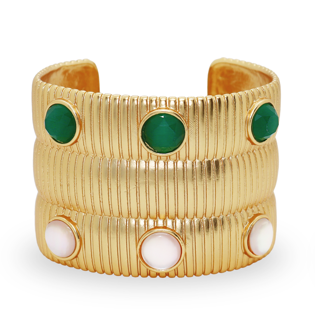 Serpentine Two-Tone Inlay Cuff