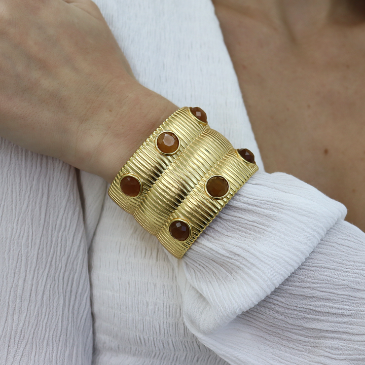Serpentine Two-Tone Inlay Cuff