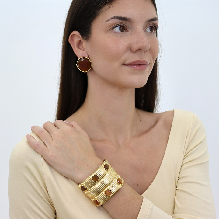 Serpentine Two-Tone Inlay Cuff