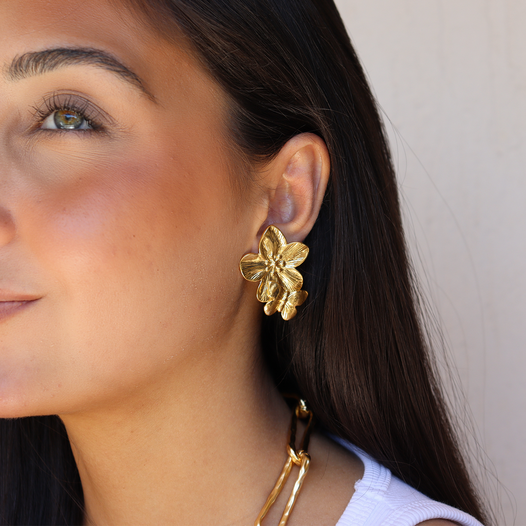 Bloom Clip On Earrings