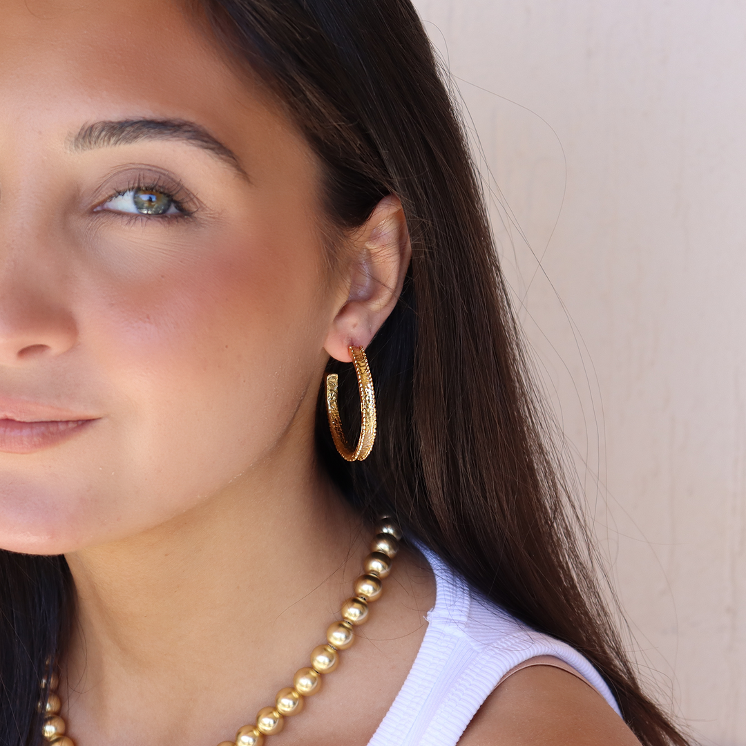 Maxi Dotty Hoop Earrings