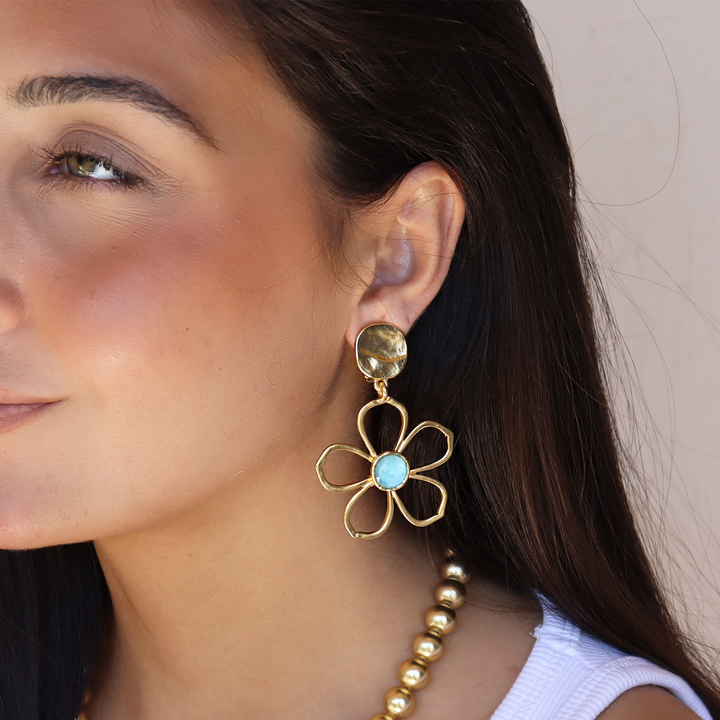 Bloom Drop Clip-on Earrings