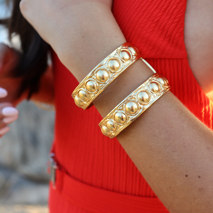 Studded Double Cuff