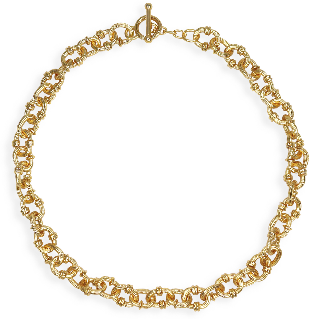 Chunky chain layering necklace - Karine Sultan